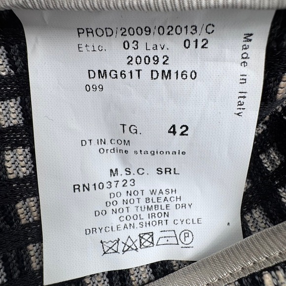 Armani Collezioni Black and White Windowpane Blazer - Picture 5 of 10